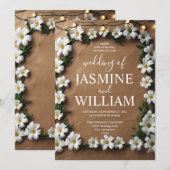 素朴なダイシーのランタン 招待状 (正面/裏面)