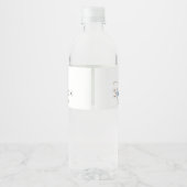 素朴なダスティーブルーの水彩花束 ペットボトルラベル (裏面)