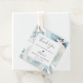 素朴なダスティーブルーの花束 サンクス フェイバータグ (インサイチュ)