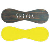 素朴なダークウッドイエロー名 ソフトボール (パネル)