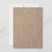 素朴なティール(緑がかった色)のデイジーのブライダルシャワー招待状 招待状 (裏面)