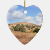 素朴なテキサス州によって魅了される石の州立公園の道 セラミックオーナメント (右)