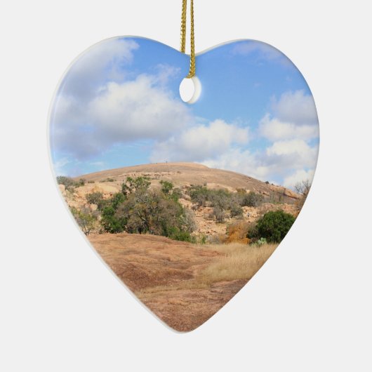 素朴なテキサス州によって魅了される石の州立公園の道 セラミックオーナメント (右)