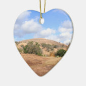 素朴なテキサス州によって魅了される石の州立公園の道 セラミックオーナメント (左)