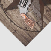 素朴なテキサス州スターカウボーイ西カントリーの拳銃 薄葉紙 (詳細)