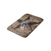 素朴なテキサス州星カウボーイのピストン西部地方 バスマット (アングル)