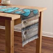 素朴なテキサス州星(青い) ショートテーブルランナー (インサイチュ)