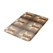 素朴なテキサス スター ウエスタン カントリー コウガール ブート バスマット (アングル)