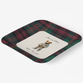 素朴なテディベイビーシャワー ペーパープレート (傾斜あり)