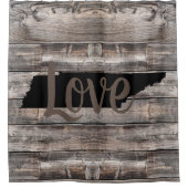 素朴なテネシーLOVE in script シャワーカーテン (正面)