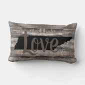 素朴なテネシーLOVE in script | ランバークッション (裏面)