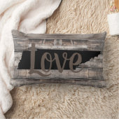 素朴なテネシーLOVE in script | ランバークッション (ブランケット)