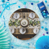 素朴なディナー・パーティの使い捨て可能な紙皿 ペーパープレート (パーティー)