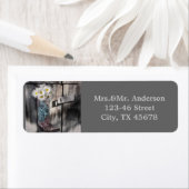 素朴なデイジー西カントリー結婚カウボーイ ラベル (インサイチュ)