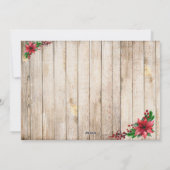 素朴なデザインの写真1枚入りクリスマスカード　カリグラフィー シーズンカード (裏面)