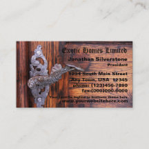 素朴なドアの名刺