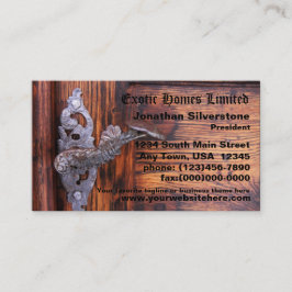 素朴なドアの名刺 名刺