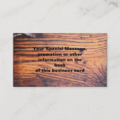 素朴なドアの名刺 名刺 (裏面)