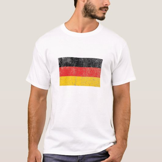 素朴なドイツの旗 Tシャツ (正面)