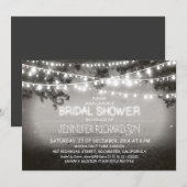 素朴なナイトライトブライダルシャワー招待状 招待状 (正面/裏面)