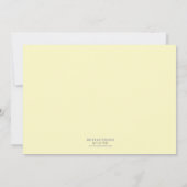 素朴なネイビーブルーのひまわり|デイジー リハーサルディナー 招待状 (裏面)