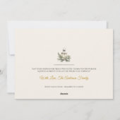 素朴なノエル クリスマス フォト カード | エレガントな招待状 (裏面)