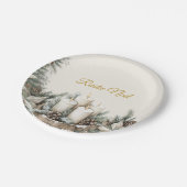 素朴なノエル　クリスマス　ペーパープレート ペーパープレート (アングル)