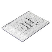 素朴なノートの結婚式の計画の木製のレースのノート ノートブック (左側)