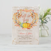 素朴なハロウィンの秋の招待状 招待状 (スタンド正面)