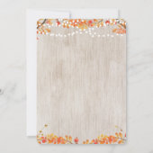 素朴なハロウィンの秋の招待状 招待状 (裏面)