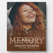 素朴なハートメモリアルフォト フォトプラーク (正面)