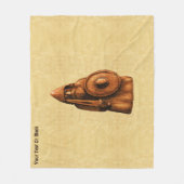 素朴なバイキング フリースブランケット (正面)