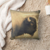 素朴なバッファロー クッション (ブランケット)