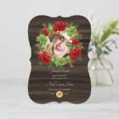 素朴なバフファロー プライド フォト 輪っか 現代のあらゆるイベント 招待状 (スタンド正面)