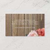 素朴なバラの名刺 名刺 (裏面)