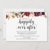 素朴なバーガンディのポストの結婚式のブランチの招待状 招待状 (正面)