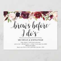 素朴なバーガンディの結婚式のリハーサルの夕食の招待