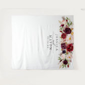 素朴なバーガンディ マーサラの背景 - フォトブース タペストリー (正面(横))