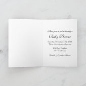 素朴なバーラップのメーソンジャーのベビーシャワーの招待状 招待状 (内部)