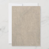 素朴なバーラップ及びメーソンジャーの結婚式の保存日付 セーブザデート (裏面)