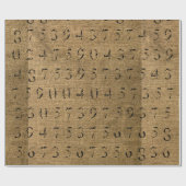 素朴なバーラップ数包装紙 ラッピングペーパー (フラット)