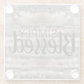 素朴なバーンウッド単賛美に | ガラスコースター (裏面)