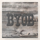 素朴なバーンウッドBYOB | ガラスコースター (正面)