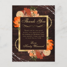 素朴なバーントオレンジの秋の花の誕生日