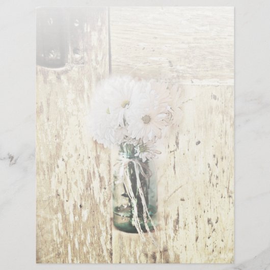 素朴なバーンドウッドカントリー結婚デイジー (正面)