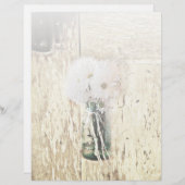 素朴なバーンドウッドカントリー結婚デイジー (正面/裏面)