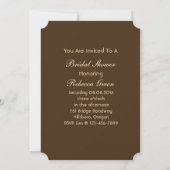 素朴なバーンワッドテキサススタースタイルのウエスタン ブライダルシャワー 招待状 (裏面)