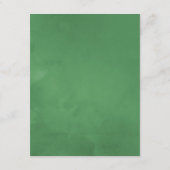 素朴なパステルカラーの花のテラリウムガーデンウェディング エンクロージャーカード (裏面)