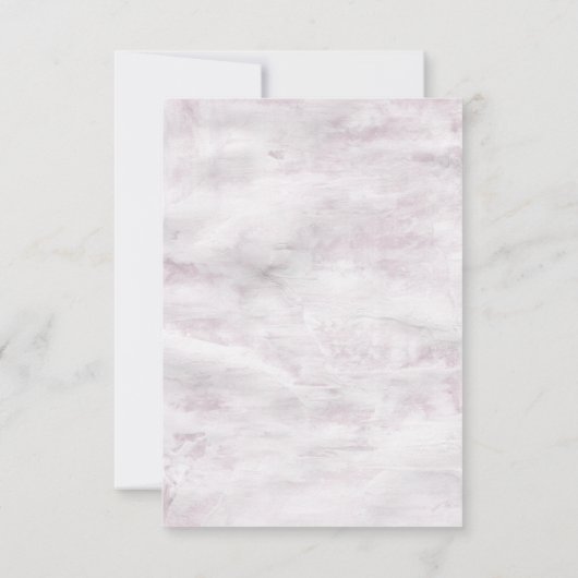 素朴なパステル植物学rsvp結婚のカード 出欠カード (裏面)