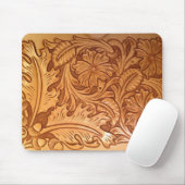 素朴なパターン西欧諸国の用具を使われた革 マウスパッド (マウス)